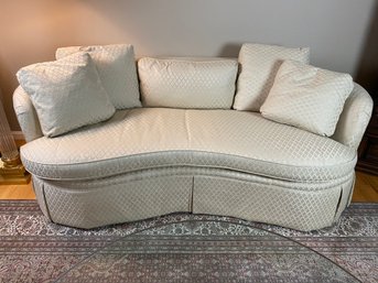 Down Stuffed Kidney Shape Sofa By Century Furniture Of NC