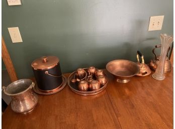 Copper Lot And Vase