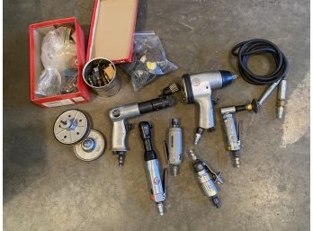 Lot Of Pneumatic Tools And Accessories
