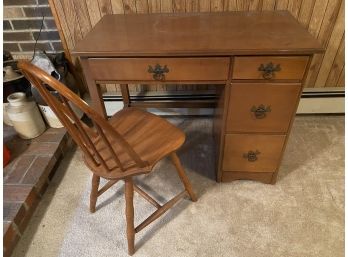 Small Vintage Desk And Chair