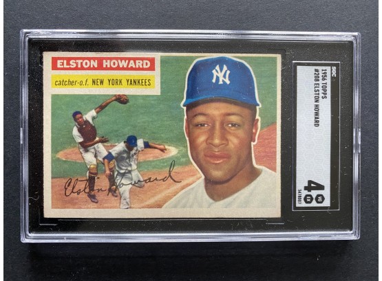 1956 Topps #208 Elston Howard SGC 4 New York Yankees