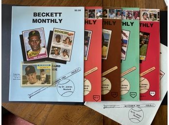 First 5 Original Issues Of Beckett Magazine Plus One Reprint