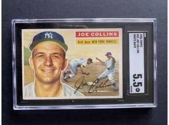 1956 Topps #21 Joe Collins SGC 5.5 New York Yankees