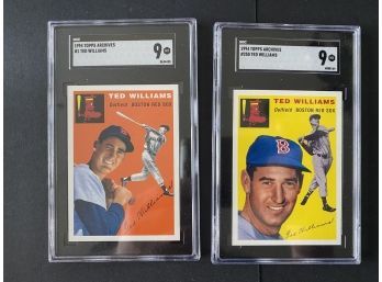 1994 Topps Archives Ted Williams Cards Both PSA 9
