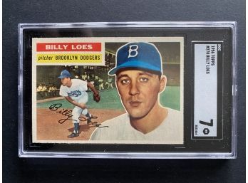1956 Topps #270 Billy Loes SGC 7 Brooklyn Dodgers
