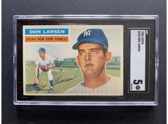 1956 Topps #332 Don Larsen SGC 5 New York Yankees
