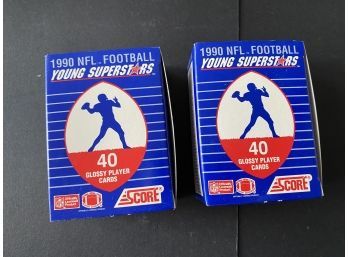 Lot Of 2 1990 SCORE NFL Football Young Superstars
