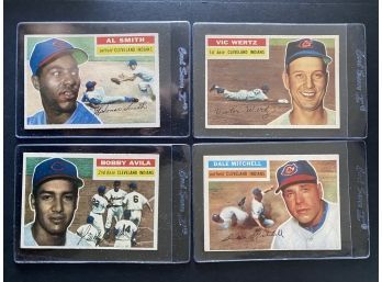 1956 Topps Common Cards - Cleveland Indians