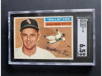 1956 Topps #118 'Nellie' Fox SGC 6.5 Chicago White Sox