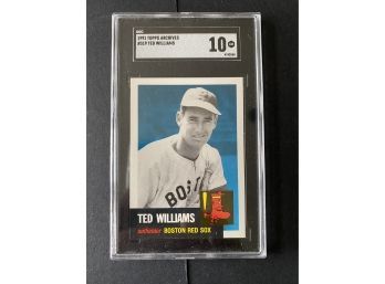 1991 Topps Archives #319 Ted Williams SGC 10