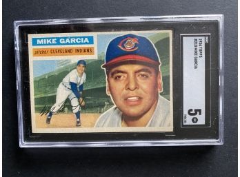 1956 Topps #210 Mike Garcia SGC 5 Cleveland Indians