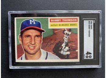 1956 Topps #257 Bobby Thomson SGC 4 Milwaukee Braves