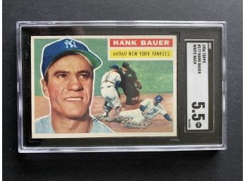 1956 Topps #177 Hank Bauer SGC 5.5 New York Yankees