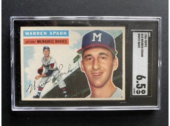 1956 Topps #10 Warren Spahn SGC 6.5 Milwaukee Braves