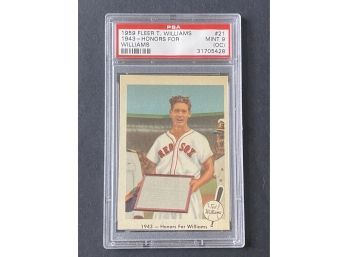 1959 Fleer Ted Williams #21 Honors For Williams PSA 9