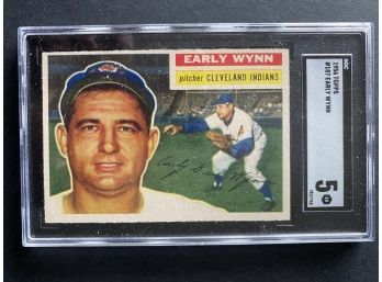 1956 Topps #187 Early Wynn SGC 5 Cleveland Indians