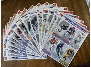 Large Lot Of Uncut McDonald's 1993 Game Day Collector Cards