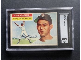 1956 Topps #292 Luis Aparicio SGC 5 Chicago White Sox