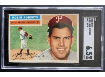 1956 Topps #180 Robin Roberts SGC 6.5 Philadelphia Phillies