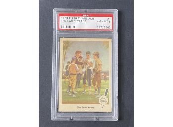 1959 Fleer Ted Williams #1 The Early Years PSA 8