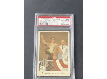 1959 Fleer Ted Williams #48 July 14th, 1953 Ted Returns PSA 8