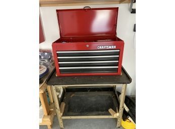 Craftsman Toolbox And Contents And Table It Is On