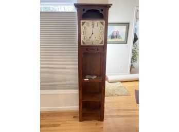 Quartersawn Oak Clock With New Haven Movement - Living Room