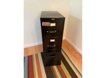 Two Drawer Metal Filing Cabinet With Base