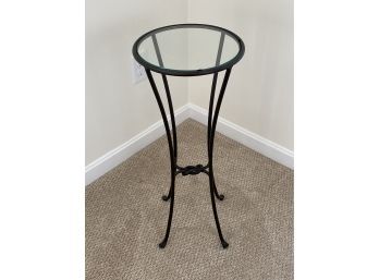 Glass And Metal Plant Stand - Den