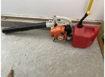 Stihl Gas Blower And Gas Can