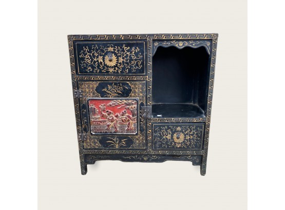 19th Century Antique Chinese Lacquer Cabinet