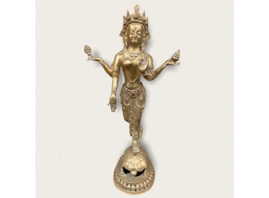 The Ardhanarishvara :: Hindu Deity Cast Bronze Or Brass