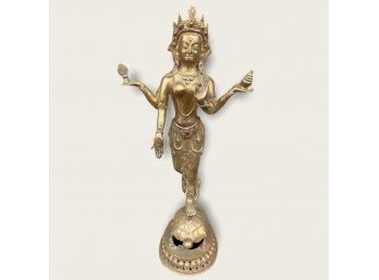 The Ardhanarishvara :: Hindu Deity Cast Bronze Or Brass