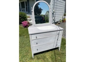 Grey Dresser With Mirror