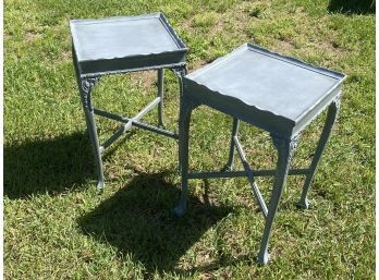 Pair Of Painted Vintage Occasional Tables (2)