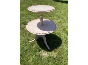 Two-Tier Piecrust Table