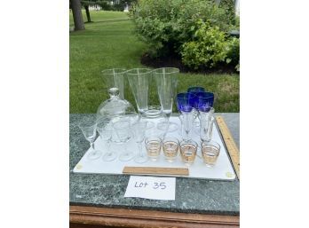 Glassware Lot (Lot 35)