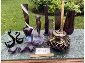 Purple Glassware Lot (Lot 28)