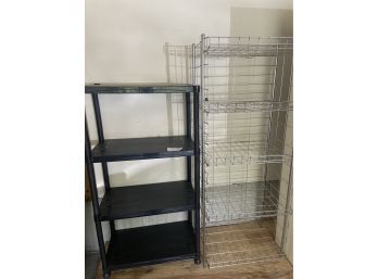 Two Shelves - One Metal, One Plastic