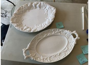 Two Ceramic Platters - One Italian One Portuguese (Lot 59)