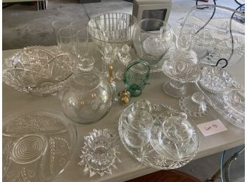 Table Lot - Clear Glass (Lot 70)