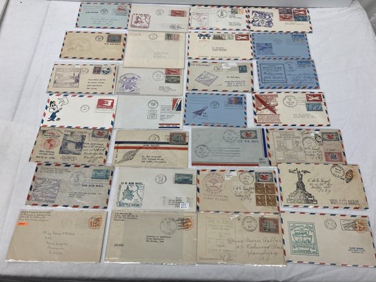 1930s-1960s US Air Mail Stamp Covers