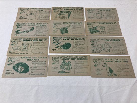 1956 Rin Tin Tin Trading Post Coupons