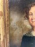 Antique Victorian Widow Portrait Oil On Canvas
