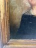 Antique Victorian Widow Portrait Oil On Canvas
