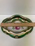 Vintage Crown R  Porcelain Footed Bowl