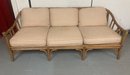 Mid-Centry Modern McGuire Lable Bamboo Rattan Sofa.