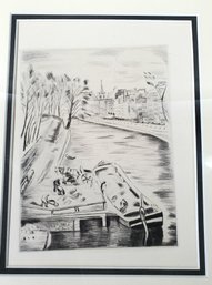 French Etching Left Banke Channel 2 Auction