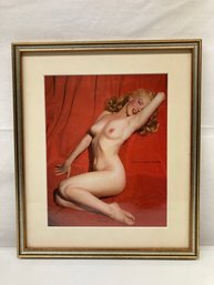 Vintage Marilyn Monroe Pin-Up Photo Lithograph Poster