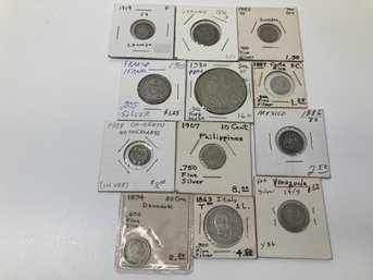 1800s-1953 Foreign Silver Coins